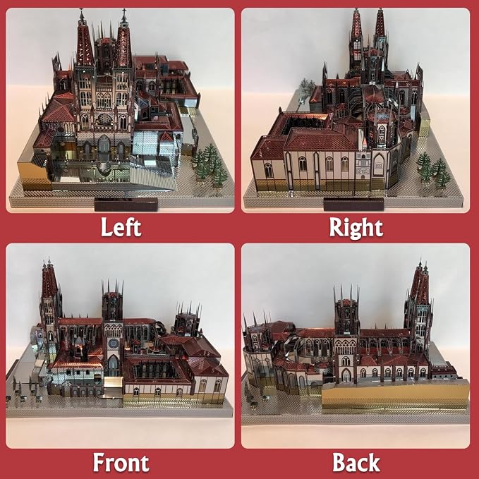 Microworld Metal Model Kits, Architecture3D Metal Puzzle, Challenge 3D Puzzle for Adults, DIY Brain Teaser Assembly Puzzle- Sagrada Familia Cathedral