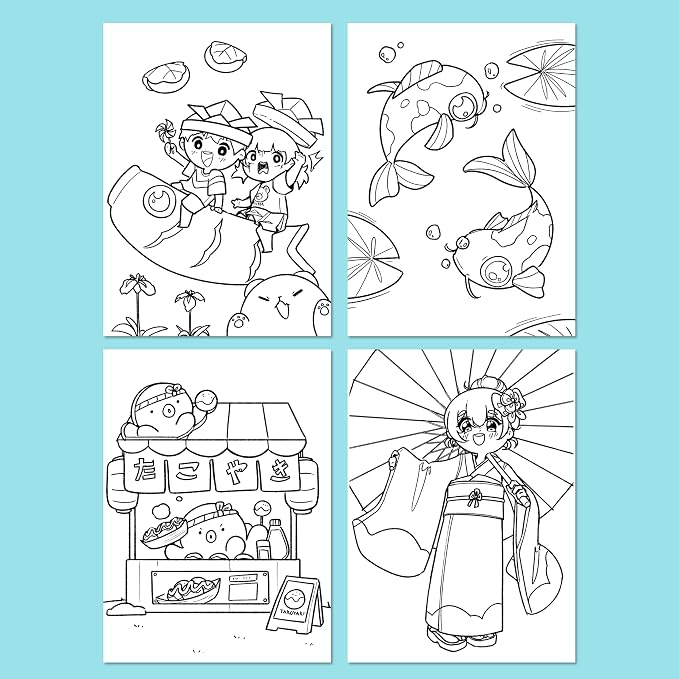 Faber-Castell Anime Drawing Kit: Japanese Adventures Edition | Step-by-Step Instruction Book with 20 Practice Pages, Color Pencil Set & Drawing Supplies for Kids, Summer Craft Supplies (1 Book)