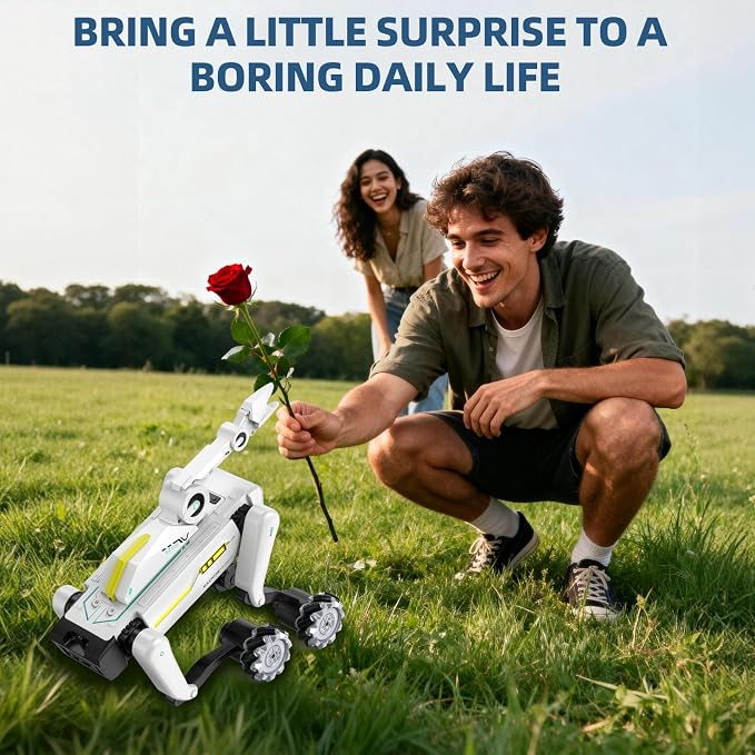 3 in 1 Robot Dog Building Kit for Kids Ages 6-12, Voice & Remote Control Robotic Pet, 30+ Bionic Actions, 25m Range, Programmable STEM Toy with Claw & Cannon