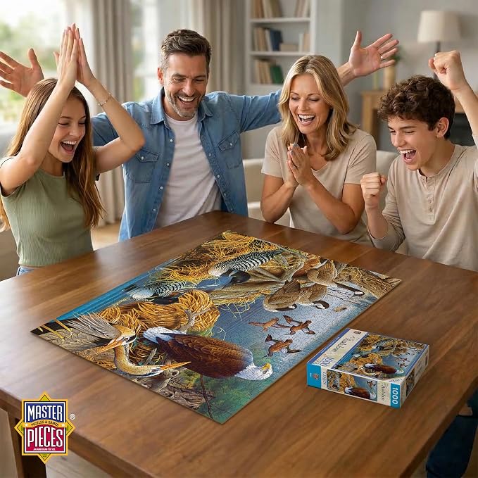MasterPieces 1000 Piece Jigsaw Puzzle for Adults, Family, Or Youth - Lake Life - 19.25"x26.75"