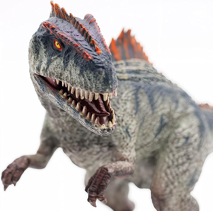 Gemini&Genius Giganotosaurus Dinosaur Toy for Kids, Giganotosaurus Dino Toy, Realistic Dinosaur Action Figure with Moveable Jaw, Gift for Boys and Girls Collection and Room Decor
