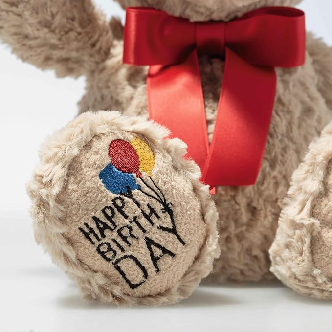 Soft Cuddly Friends Jimmy Teddy Bear Birthday, 14" Plush Toy