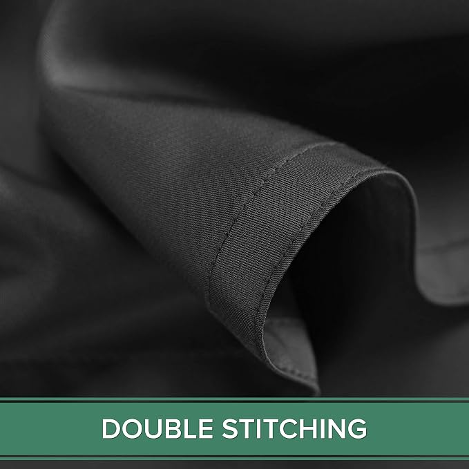 Pure Bamboo Queen Sheets, Genuine 100% Organic Viscose Derived from Bamboo Bed Sheet Set, Luxuriously Soft & Cooling, Double Stitching, 2 Year Quality Promise (Queen, Black)