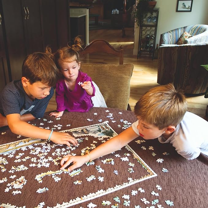 Banff National Park Map Jigsaw Puzzle – 1000 Pieces, Hand-Drawn Artwork, Educational Family Puzzle, Includes Poster – 19.8” x 26.4”