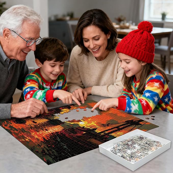 Jigsaw Puzzles 1000 Pieces Magical Door Cosmic Valley Scene Jigsaw | Adult Puzzle with Letter on Back, HD Reference Poster, Impossible Puzzle Home Decor Puzzles Ideal Gift for Family Friends
