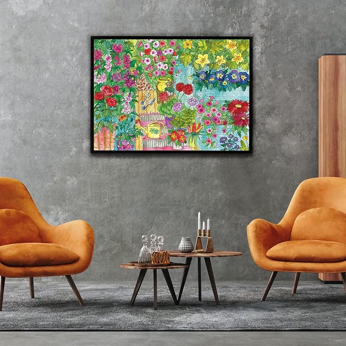 Secret Garden Puzzles for Adults 1000 Pieces, Puzzles with Letters on Back, Impossible Hard Difficult Challenging, Precise Interlocking Pieces, Home Wall Decoration & Ideal Gift