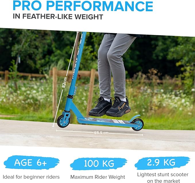 BOLDCUBE Stunt Scooter for Kids Ages 6-12 8-12 Years | Freestyle Pro 360° | Aluminium Deck | ABEC 7 | Micro Crystalized Deck
