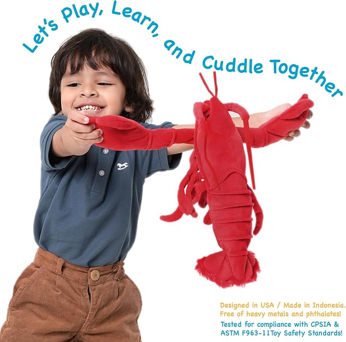 TigerHart Lenora The Lobster - 13 Inch Stuffed Animal Plush