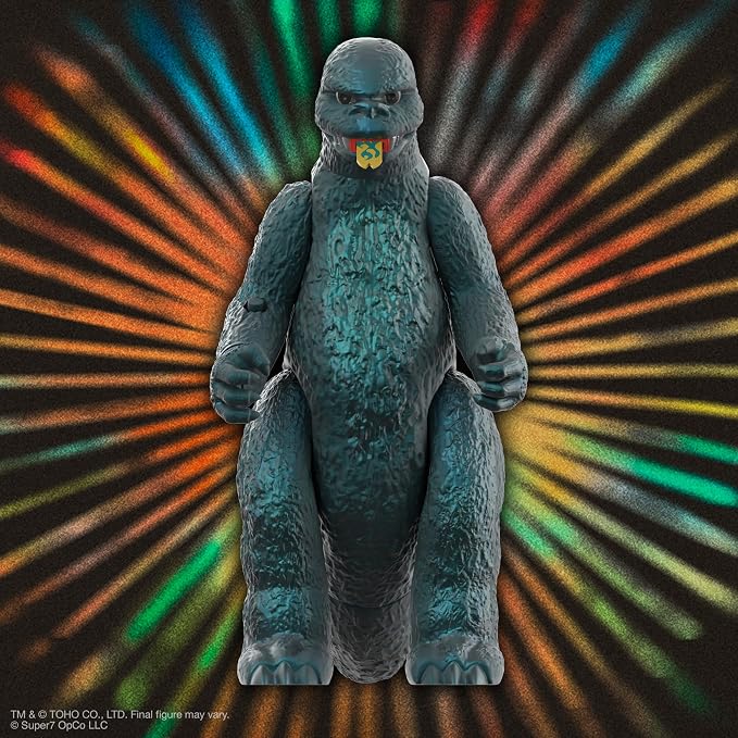 Super7 ULTIMATES! Toho Shogun Godzilla (Green Metallic Hawaii) - 8" Toho Godzilla Action Figure with Accessory Classic Monster Movie Collectibles