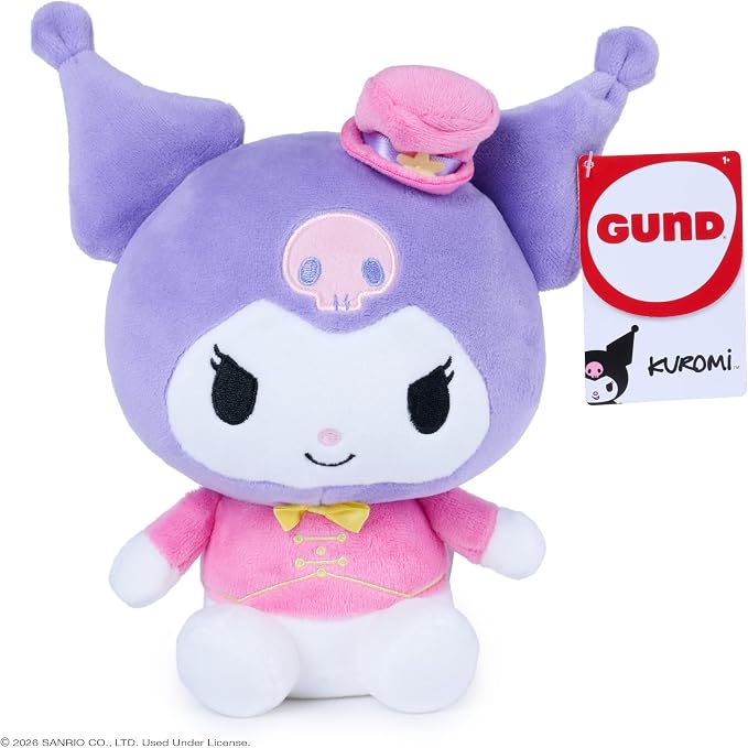 GUND Sanrio Official Hello Kitty and Friends Kuromi Lion Tamer Circus Plush, Collectible Plush Toy, Stuffed Animal for Ages 1 and Up, 6”
