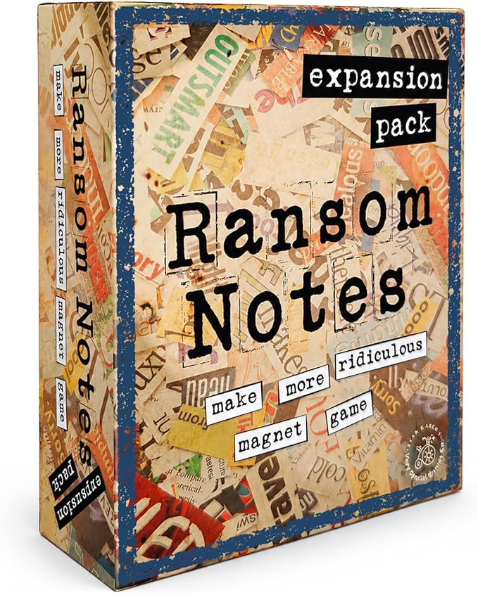 Ransom Notes Expansion Pack One - The Ridiculous Word Magnet Party Game, 3+ Players