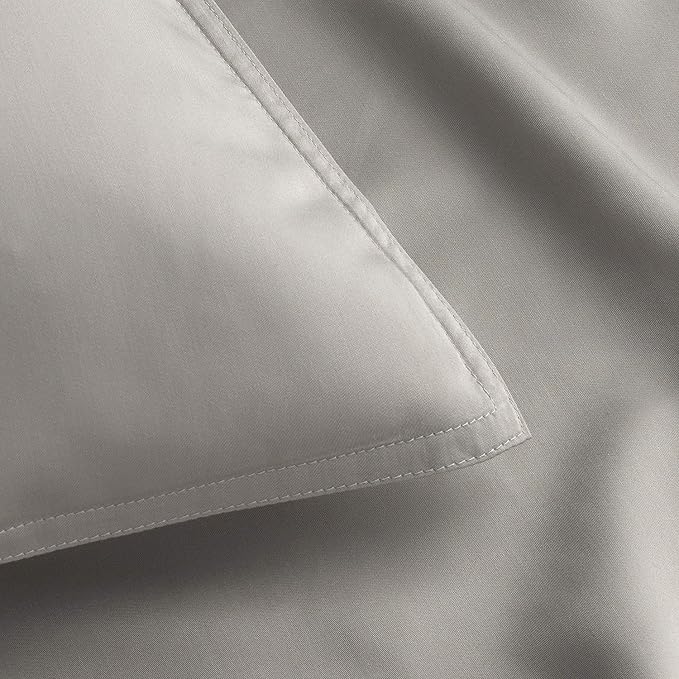 Pure Bamboo Split King Sheets, Genuine 100% Organic Viscose Derived from Bamboo Bed Sheet Set, Soft & Cooling, Double Stitching, 2 Fitted Sheets (Split King, Stripes)