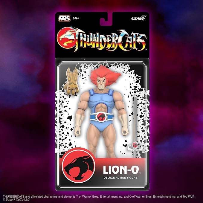 Super7 Deluxe Thundercats Lion-O - 7" Thundercats Action Figure with Accessories Classic Cartoon Collectibles and Retro Toys