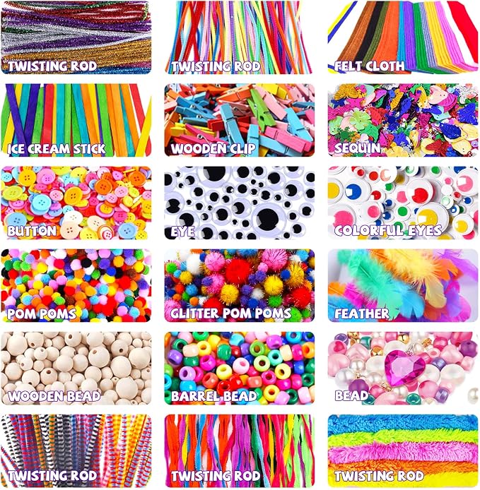 Itopstar Arts and Crafts Kit for Kids, Science Kits for Kids Age 5-7, Craft Kits and Art Supplies, Gifts for 5 7 9 Year Old Girls, Crafts for Kids Ages 4-8 8-12