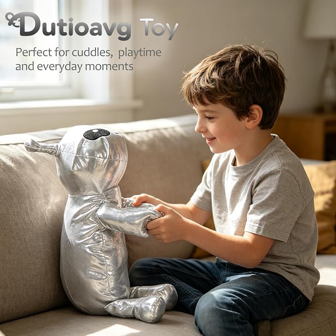 3.5Lbs Weighted Alien Stuffed Animal, 21" Microwavable Silver Alien Plush with Removable Heating Pad, Heatable Coolable Galaxy Buddy Space Gift for Kids Adult