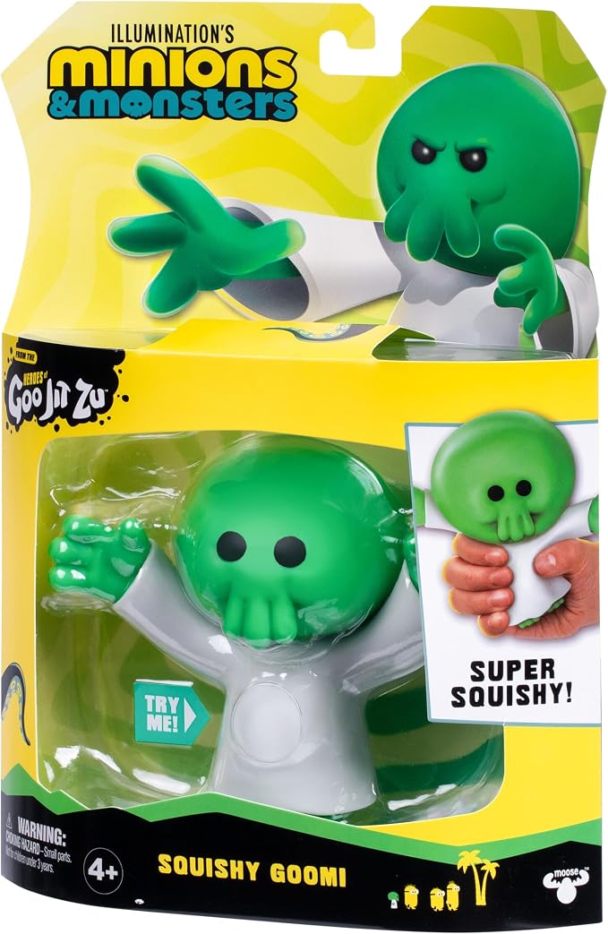 Minions Illumination's Monsters x Heroes of Goo JIT Zu, Squishy Goomi Action Figure. Super Gooey Filling, Stretches up to 3 Times His Size! from the Monster Movie.