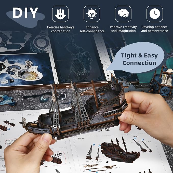 MiniCity Book Nook Kit, DIY Miniature Dollhouse Kit 3D Puzzles for Adults Tiny House Mini Home Craft Bookshelf Nook Puzzle Book Decor Gifts for Teenagers Book Lovers (Sirens Song)