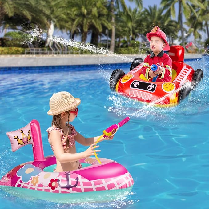 10Leccion Kids Pool Floats for Toddlers Ages 3-8, Fun Summer Water Toys