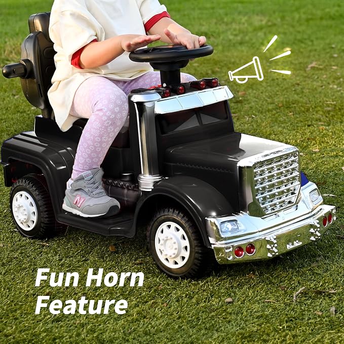 Outfunny 3-in-1 Ride on Push Car for Toddler 1-3 Years with Handle & Music