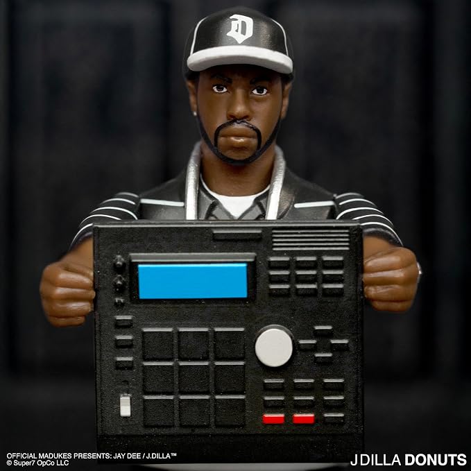 Super7 J Dilla Donuts Album Cover - 3.75" J Dilla Action Figure with Accessories Hip Hop Collectibles and Retro Toys
