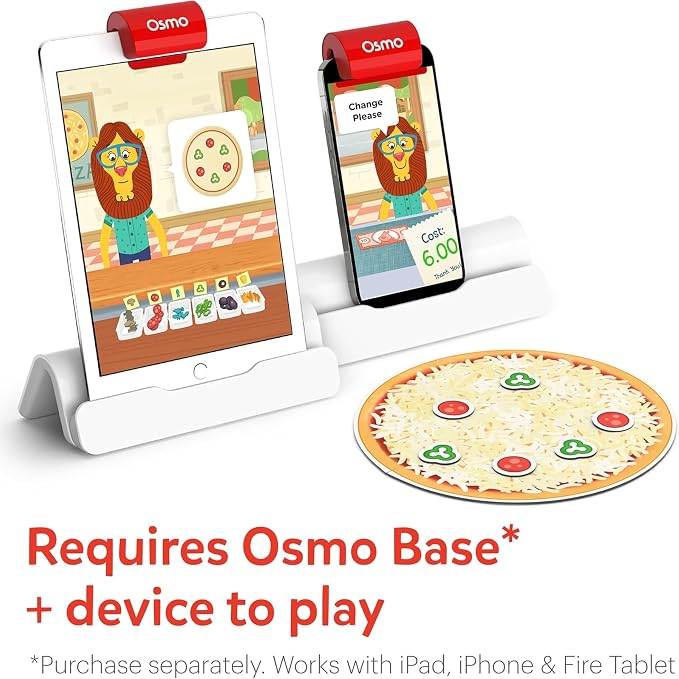 Osmo Pizza Co. – Interactive Math & Communication Skills Game for Kids Ages 5–12, Base NOT Included
