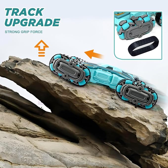 ZMMB 8 Wheel RC Stunt Car with Gesture Control, Spray & LED Lights, Double-Sided Off-Road Vehicle for Boys & Girls Ages 6-14, Ideal Christmas & Birthday Gift