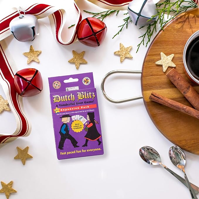 Dutch Blitz: Purple Expansion Pack - Use Alone Or w/ Original Deck to Play w/ 2-4 Players, 4 New Card Colors, Fast Paced Fun, Card Game, Ages 8+