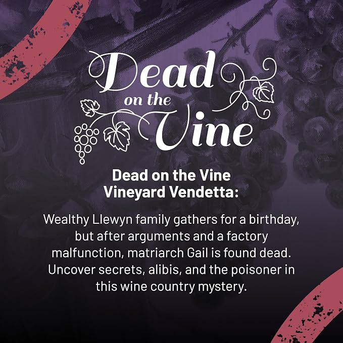 Hunt A Killer: Dead on The Vine, Solve a Murder at a Winery, Interactive Unsolved Mysteries Game, Mystery Box for Game Night, Murder Mysteries Card, Puzzle, and Board Games, for Players Age 14+