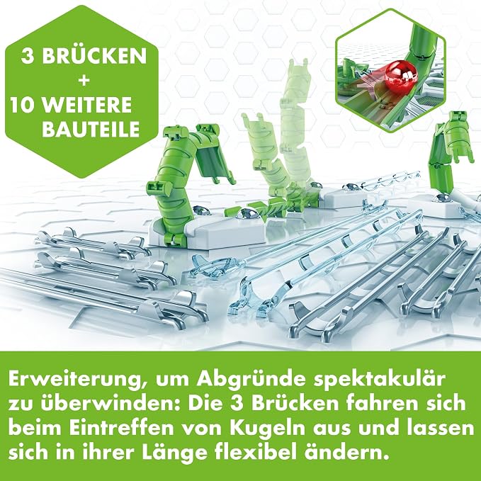 Ravensburger GraviTrax: Bridges Expansion Set | STEM Toy for Kids Ages 8 and Up | Compatible with All GraviTrax Systems | Ranked No.1 Marble Run System in The U.S