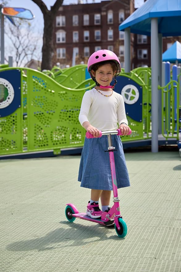 Limited Too Kick Scooter for Girls 5-12 Years, Light-Up Wheels, Glitter Deck, Adjustable Handlebar, Foldable 2-Wheel Kids Scooter, Holds up to 75 lb