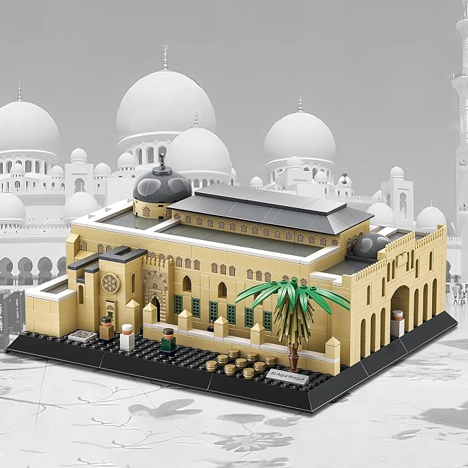 Al-Aqsa Mosque Architecture Model Kit 768 Pieces Islamic Landmark Building Set The Holy Sanctuary of Jerusalem Replica Muslim Religious Gift for Ramadan & Eid Home Decor for Adults & Teens