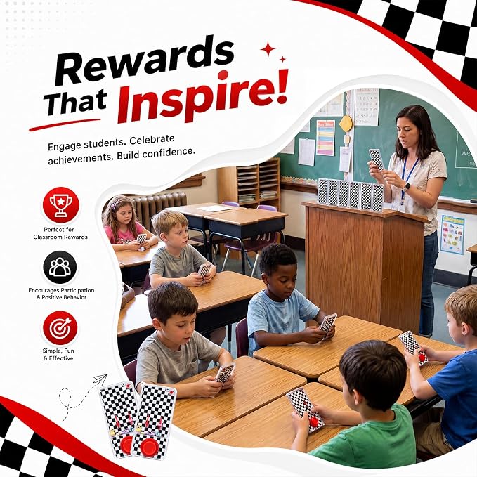 12 Pcs Race Car Party Favors for Kids Handheld Water Games Water Ring Toss Toys, Black and White Checkered Birthday Party Favors Goodie Bags Stuffers Return Gifts Classroom Prize Rewards