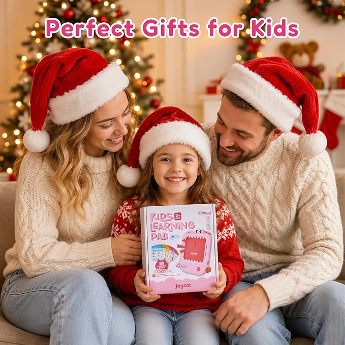JoyCat Phonics Learning Tablet, Learn to Read with 156 Pages Talking Flash Cards, Digraphs CVC Blends Long Vowel Sounds Phonics Games, Progressive Educational Toy, Gift for Boys Girls Ages 3-8