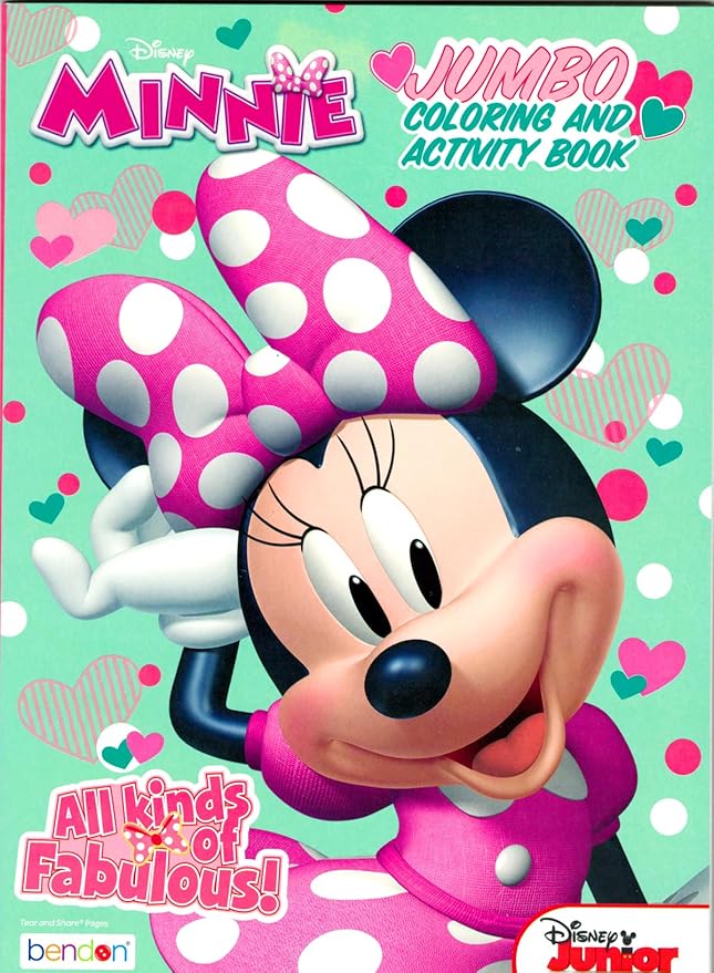 Bendon Minnie Mouse Coloring Activity Book and Sticker Set for Kids