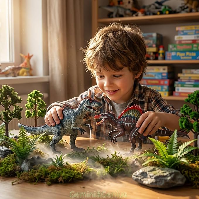 Gemini&Genius Giganotosaurus Dinosaur Toy for Kids, Giganotosaurus Dino Toy, Realistic Dinosaur Action Figure with Moveable Jaw, Gift for Boys and Girls Collection and Room Decor