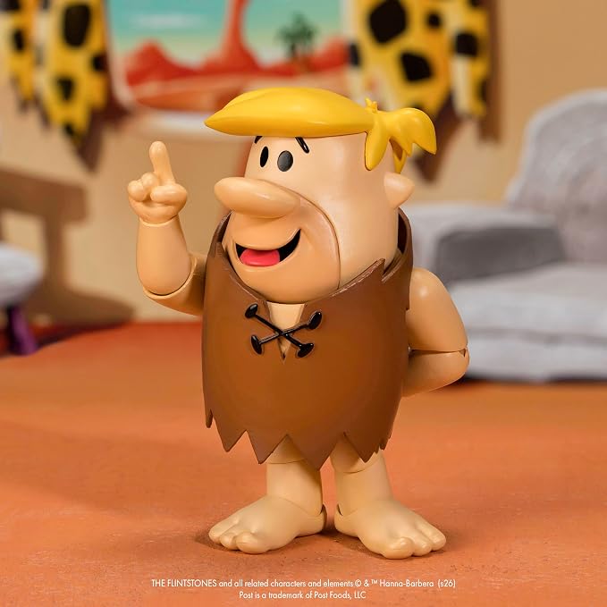 Jada Cocoa Pebbles Barney Rubble Action Figure Toys – 1:12 Scale – Fully Articulated – Retro Cartoon Collectible – Nostalgic Toy for Ages 8+