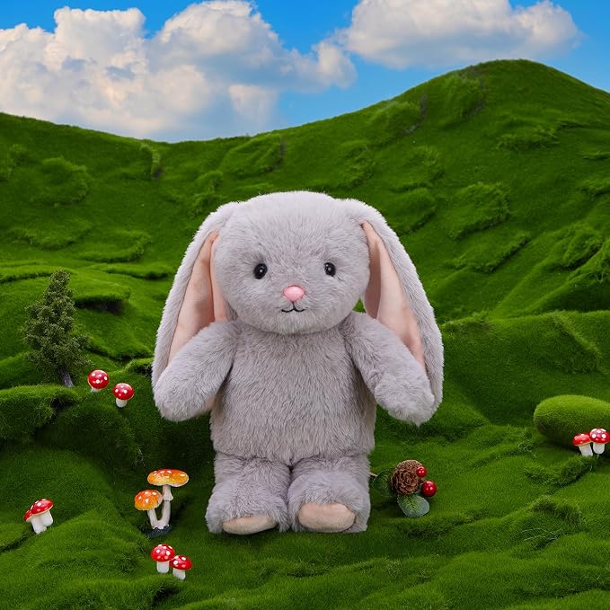 MaoGoLan 4Pcs Easter Stuffed Animals Bulk for Kids, 10 inch Floppy Bunny Stuffed Animals Plush Chick Toys Party Favors Birthday Decorations Girls Easter Gift Basket Stuffers