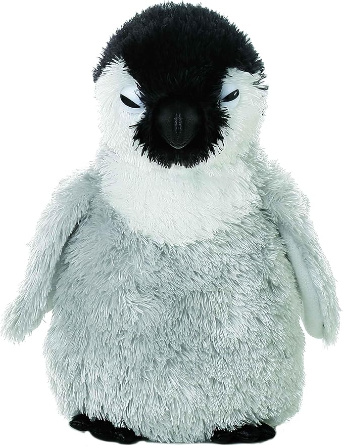 Aurora® Adorable Mini Flopsie™ Baby Emperor Stuffed Animal - Mini Companions Ready for Playful Adventures - for Kids All Ages, Toddlers, Adults, and Families - Gray 7 Inches