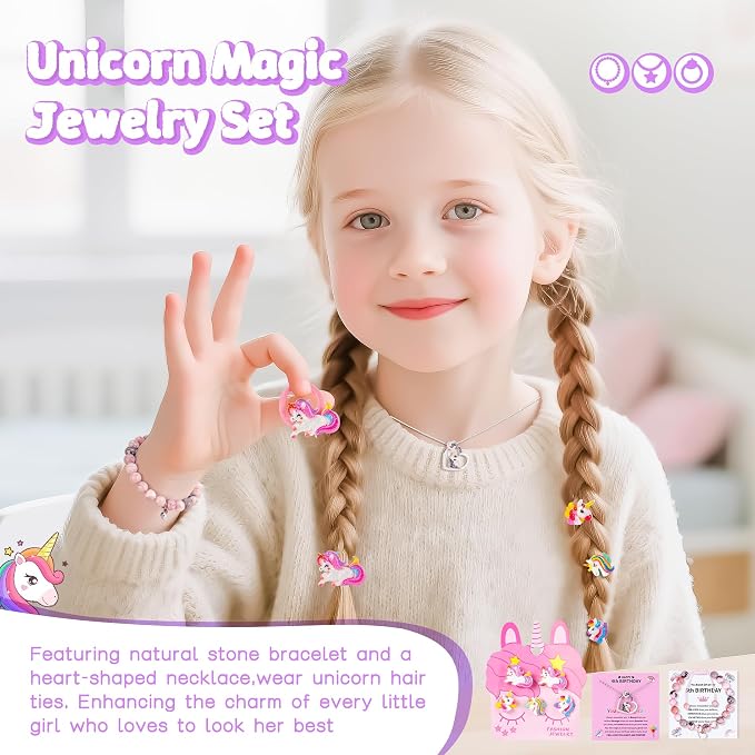 Unicorn Gifts for Girls, Christmas Birthday Gifts for Girls Age 6 Years Old Girl Birthday Gift Ideas Light Up Star Pillow and DIY Water Bottle Kits, Unicorn Toys for Daughter, Niece