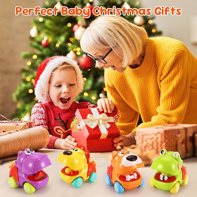 Palmatte Baby Toys 1 Year Old Boy: Infant Cars for Toddlers 1-3 Push and Go Car Baby Toys 18 Months Toddler Toy Age 1 2 3 Year Old Boys Toy Boy Gifts 1st First Birthday Gifts for 1-3 Boys Girls