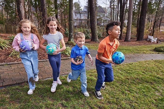 Crocodile Creek Playground Ball - Durable Rubber Ball for Kids Ages 3 and Up - Bouncy Inflatable Ball for Kickball, Indoor Games, and Outdoor Sports - PVC-Free