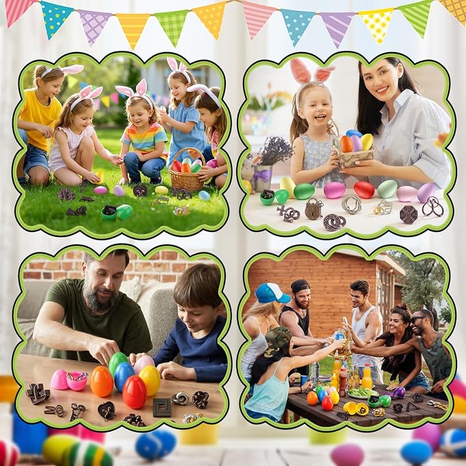 36 Pcs Brain Teaser Puzzles for Adults Teens - Metal Puzzles 3D Puzzle Game Toys for Adults Teens - Unlock Interlocking Puzzle Adult IQ Education Smart Toys