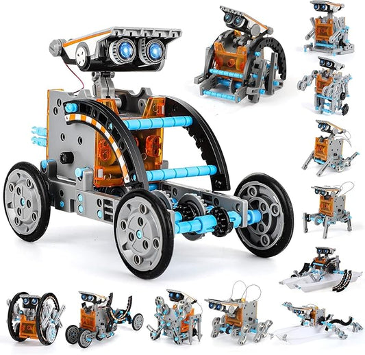 Lucky Doug Solar Power Robot Building Kits Toys for Boys Girls Ages 8-13, STEM Kit Gifts for Kids 8 9 10 11 12 13 Years, DIY Educational Science Building Robotic Set Gifts for Teenagers