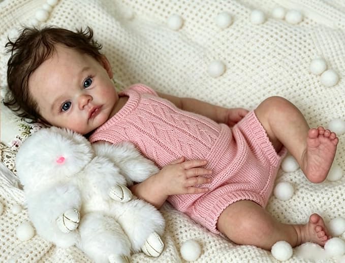 Zero Pam Reborn Baby Dolls Full Body Girl-18‘’ Posable Realistic Babys Doll, Real Looking Baby Doll, Real Life Reborn Dolls for Girls