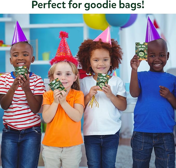 Skillmatics Party Favors (Pack of 15) - Can You Spy Animals Card Set, Search & Find Game for Kids, Goodie Bag Toy & Educational Gift for Girls & Boys Ages 4, 5, 6, 7