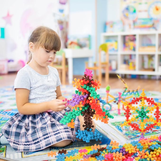 TOMYOU 400 Pieces Building Blocks Kids STEM Toys Educational Building Toys Discs Sets Interlocking Solid Plastic for Preschool Kids Boys and Girls Aged 3+, Safe Material Creativity