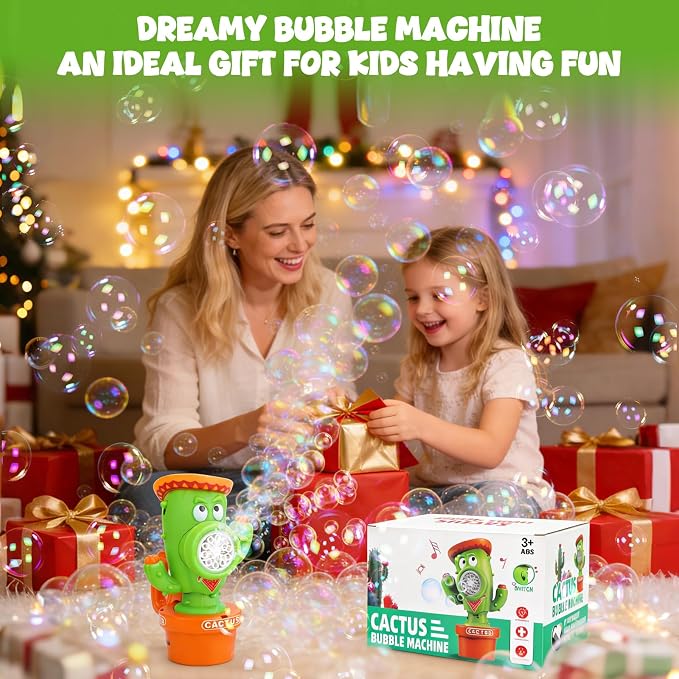 Palksky Bubble Machine for Kids Toddlers, 2PCS Rechargeable Bubbles Blower Maker with Lights for Parties, Automatic Bubbles Blower Machine for Outdoor Wedding Birthday Party