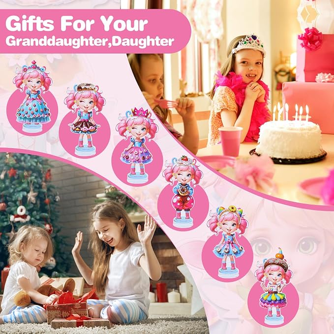 PainZieteg Magnetic Dress Up Dolls,Paper Dolls for Girls, Kids DIY Princess Magnetic Dress-Up Doll for Girl Birthday (Dount Elf)