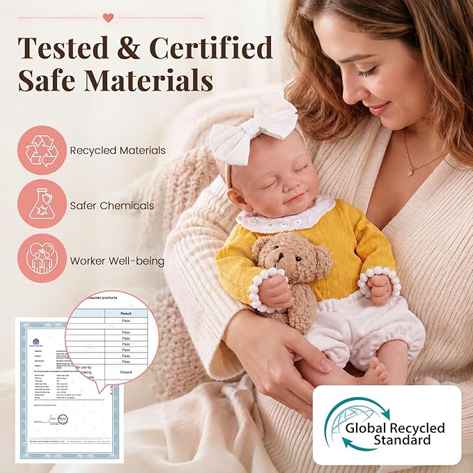 BABESIDE Full Body Silicone Reborn Baby Dolls - 12 Inch (Weight 3 lb) Weighted Full Silicone Realistic-Newborn Baby Doll Real Life Baby Dolls with Complete Accessories & Gift Box