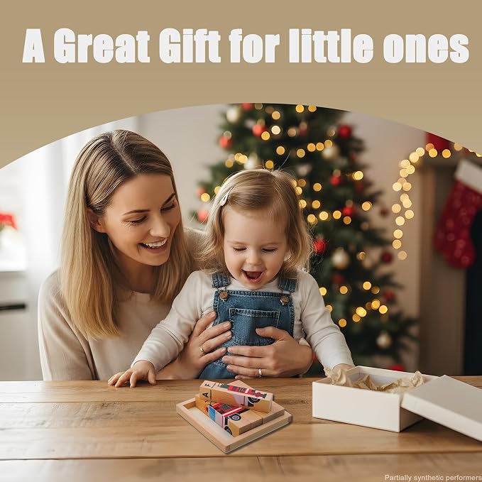 4 in 1 Montessori Wooden Puzzle Toy for Toddlers Ages 2 and Up – Educational Toys for Kids, Toddler Puzzle Toy for Early Learning & Fine Motor Development-Transportation